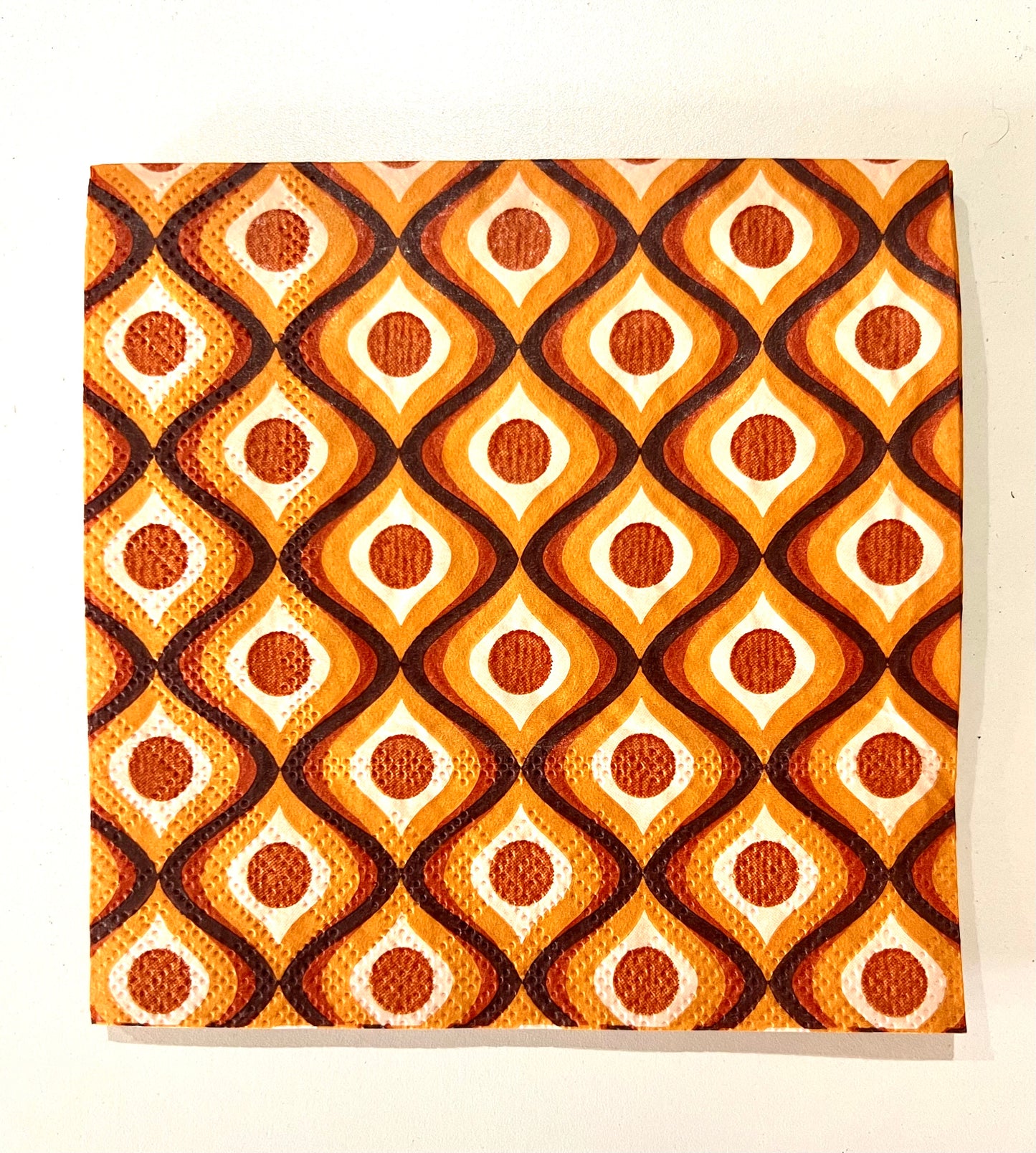 Retro Fall cocktail napkins