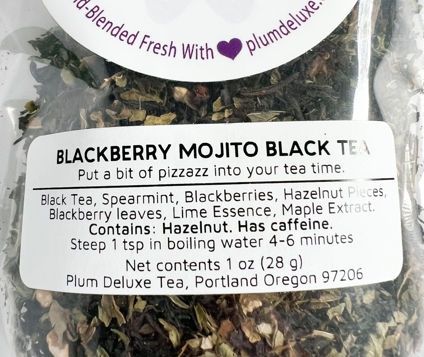 Blackberry Mojito Black Tea by Plum Deluxe 1 oz