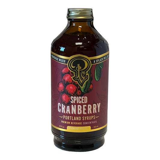 Spiced Cranberry Drink Mixer by Portland Syrups 12 oz