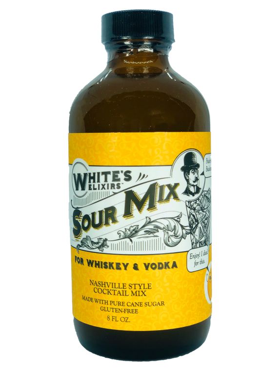 White's Elixers 8 oz Sour Mix front label