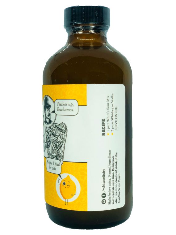 White's Elixers 8 oz Sour Mix side