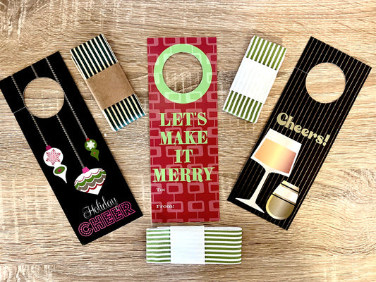 Bottle Gift Tags with Ribbon