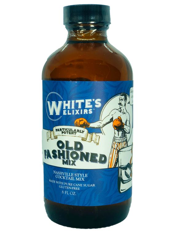 White's Elixers 8 oz old fashioned drink mix front