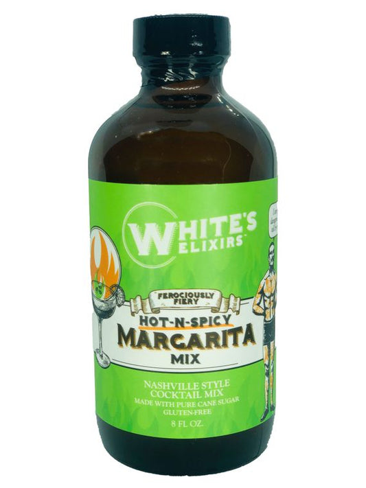 White's Elixers 8 oz Spicy Margarita front 